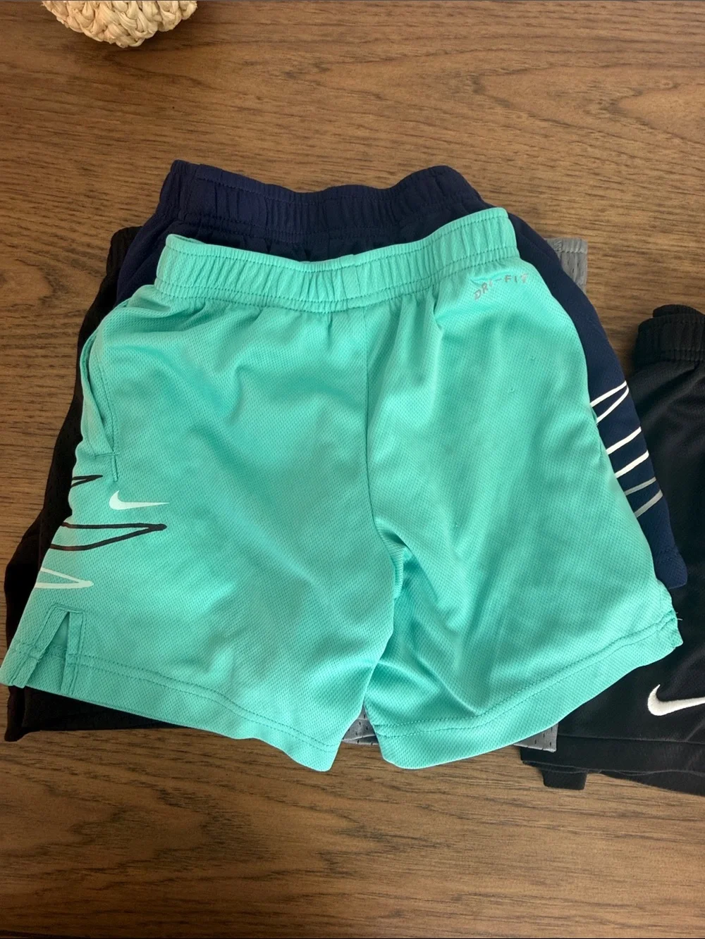Nike Kids Athletic Shorts Set - Black, Navy, Teal, Gray